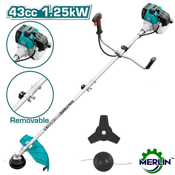 TOTAL Gasoline Grass Trimmer and Bush Cutter